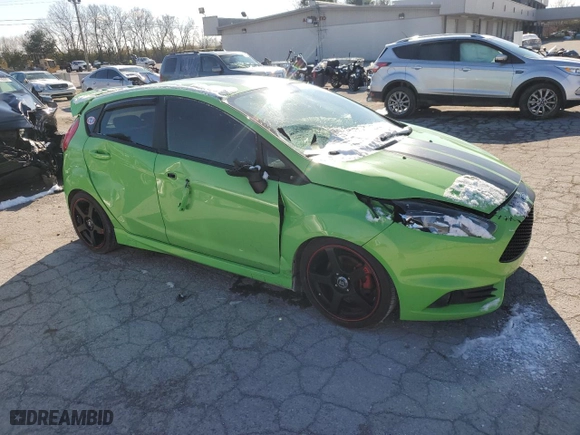 2015 Ford Fiesta ST with VIN 3FADP4GX8FM213281, listed as a Copart auction lot 82763764 with 103,604 mi miles and Salvage Title. Bid and sale history available at carsss.com. Image 4.