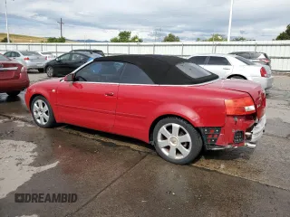 2004 Audi A4 3.0L with VIN WAUAT48H04K002500, listed as a Copart auction lot 67114134 with 128,778 mi miles and Salvage Title. Bid and sale history available at carsss.com. Image 2.