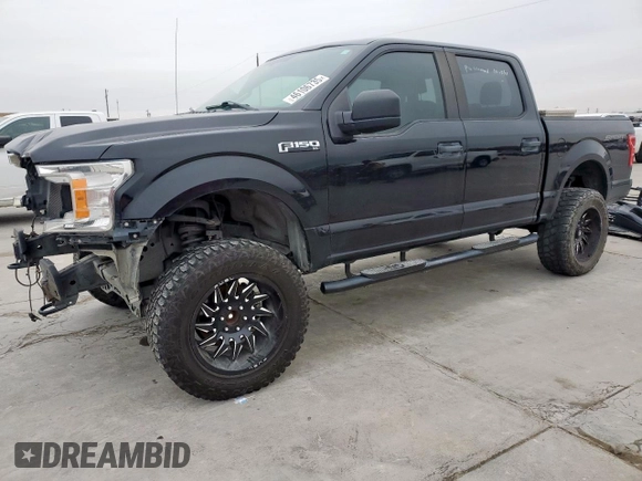 2018 Ford F-150 XL with VIN 1FTEW1E56JKC51982, listed as a Copart auction lot 46106735 with 67,168 mi miles and Salvage Title. Bid and sale history available at carsss.com. Image 1.