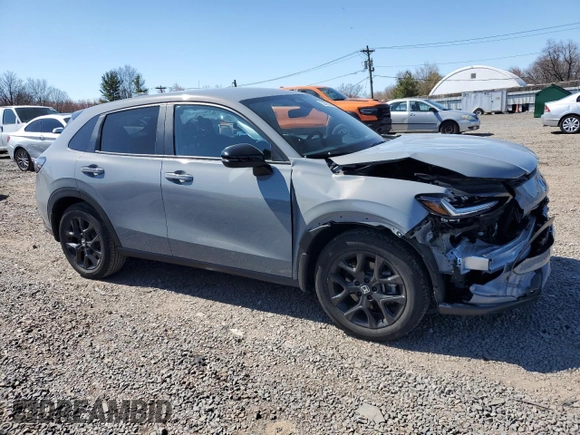 2024 Honda HR-V Sport with VIN 3CZRZ2H58RM742241, listed as a Copart auction lot 50595365 with 9,299 mi miles and Salvage Title. Bid and sale history available at carsss.com. Image 4.