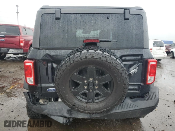 2023 Ford Bronco with VIN 1FMEE5BP5PLB05040, listed as a Copart auction lot 55619375 with 25,856 mi miles and Salvage title. Bid and sale history available at DreamBid. Image 6.