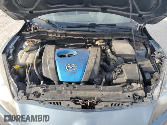 2012 Mazda 3 i Grand Touring with VIN JM1BL1M72C1656647, listed as a Copart auction lot 55590505 with 133,716 mi miles and Salvage title. Bid and sale history available at DreamBid. Image 11.