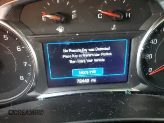 2022 Chevrolet Equinox LT with VIN 3GNAXKEV6NL254023, listed as a Copart auction lot 47065855 with 72,442 mi miles and Salvage Title. Bid and sale history available at DreamBid. Image 9.