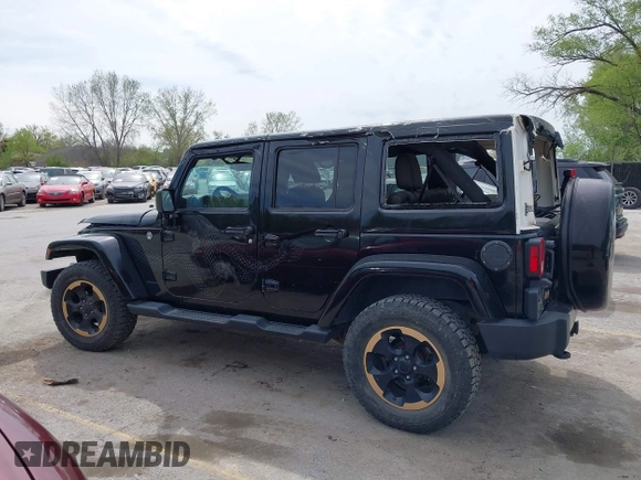2014 Jeep Wrangler Unlimited Sahara with VIN 1C4BJWEG6EL189712, listed as a IAAI auction lot 42043053 with 108,716 mi miles. Bid and sale history available at carsss.com. Image 14.