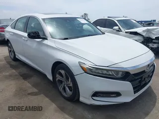 2018 Honda Accord EX z VIN 1HGCV1F44JA104907, wystawiony jako IAAI lot #42232596 z przebiegiem 69 917 mil mil oraz . Historia ofert i sprzedaży dostępna na DreamBid. Obrazek 1.