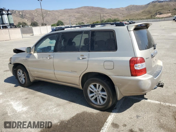 2007 Toyota Highlander Hybrid w/3rd Row with VIN JTEDW21A970021759, listed as a Copart auction lot 71891704 with 0 mi miles and Salvage Title. Bid and sale history available at carsss.com. Image 2.