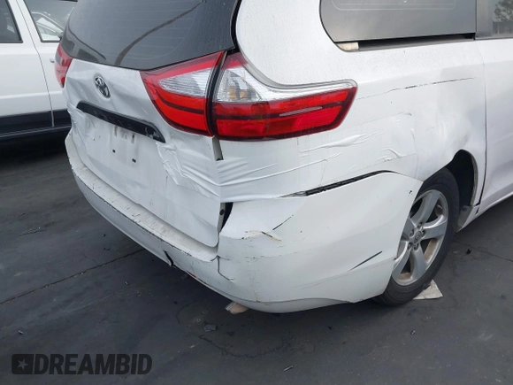 2017 Toyota Sienna L with VIN 5TDZZ3DC7HS840675, listed as a IAAI auction lot 41013412 with 284,664 mi miles and . Bid and sale history available at DreamBid. Image 6.