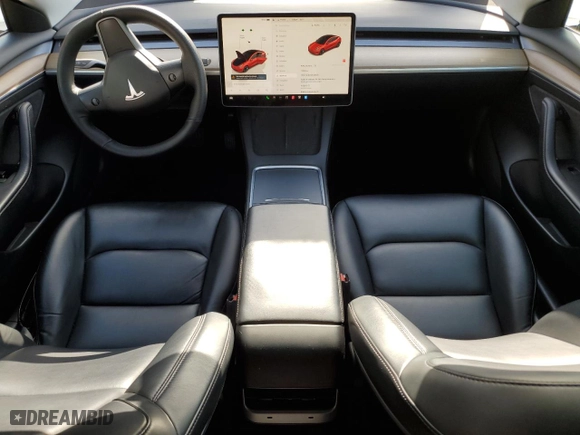 2022 Tesla Model 3 with VIN 5YJ3E1EAXNF286227, listed as a Copart auction lot 52244395 with 132,291 mi miles and Clean Title. Bid and sale history available at carsss.com. Image 8.