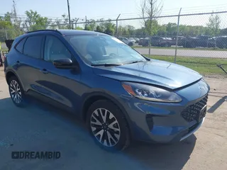 2020 Ford Escape SE Sport Hybrid with VIN 1FMCU9BZ6LUC38008, listed as a IAAI auction lot 42143784 with 81,804 mi miles and . Bid and sale history available at DreamBid. Image 1.