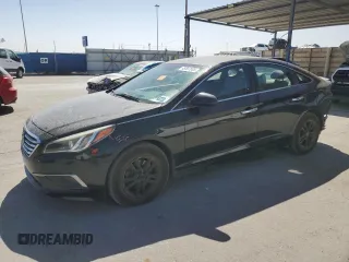 2016 Hyundai Sonata SE with VIN 5NPE24AF0GH419165, listed as a Copart auction lot 48587005 with 34,499 mi miles and Salvage Title. Bid and sale history available at carsss.com. Image 1.
