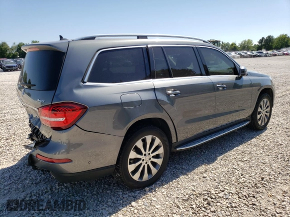 2017 Mercedes-Benz GLS with VIN 4JGDF6EE8HA817886, listed as a Copart auction lot 59257833 with 44,323 mi miles. Bid and sale history available at carsss.com. Image 3.