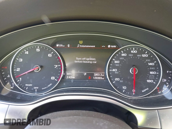 2016 Audi A7 3.0 Premium Plus with VIN WAUWGAFC2GN105498, listed as a IAAI auction lot 41488062 with 120,393 mi miles. Bid and sale history available at carsss.com. Image 7.