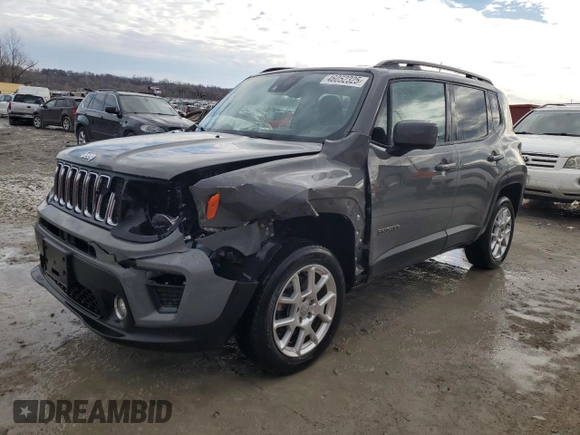 2021 Jeep Renegade Latitude с VIN ZACNJDBB0MPM28947, выставлен на аукционе Copart как лот 46052325 с пробегом 34 615 миль миль и Списание • Salvage title. История ставок и продаж доступна на DreamBid. Изображение 1.