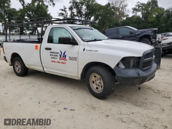 2017 Ram 1500 Tradesman with VIN 3C6JR6DG1HG504687, listed as a Copart auction lot 68130264 with 317,821 mi miles and Salvage title. Bid and sale history available at DreamBid. Image 4.