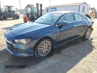 2022 Mercedes-Benz CLA with VIN W1K5J4GB4NN251525, listed as a Copart auction lot 74494414 with 45,792 mi miles and Salvage Title. Bid and sale history available at carsss.com. Image 1.