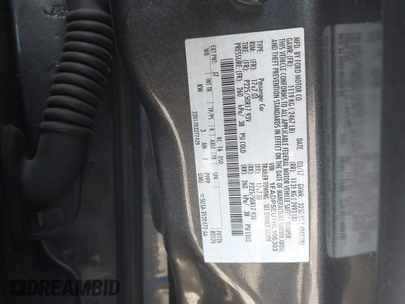 2017 Ford C-Max SE with VIN 1FADP5EU1HL106303, listed as a IAAI auction lot 41930709 with Not Provided miles. Bid and sale history available at carsss.com. Image 9.