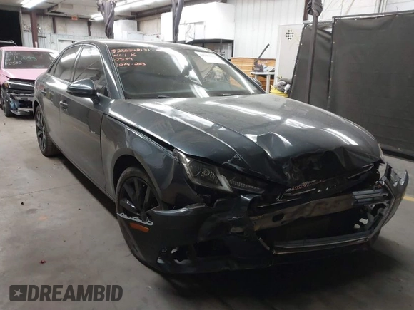 2017 Audi A4 Premium with VIN WAUGNAF43HA040334, listed as a IAAI auction lot 41947631 with 102,544 mi miles. Bid and sale history available at carsss.com. Image 1.