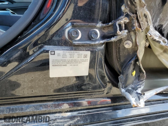 2012 Cadillac CTS with VIN 1G6DA5E56C0144482, listed as a Copart auction lot 59052545 with 148,623 mi miles and Salvage title. Bid and sale history available at DreamBid. Image 12.