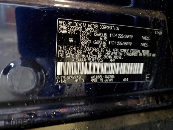 2024 Toyota Venza LE z VIN JTEAAAAH7RJ157202, wystawiony jako Copart lot #52748925 z przebiegiem Nie podano mil oraz Czysty tytuł • Clean title. Historia ofert i sprzedaży dostępna na DreamBid. Obrazek 12.