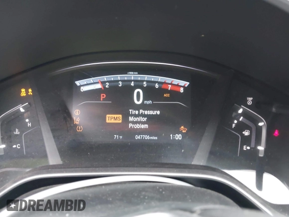 2017 Honda CR-V EX-L with VIN 2HKRW2H83HH625986, listed as a IAAI auction lot 42176162 with 47,706 mi miles. Bid and sale history available at carsss.com. Image 7.