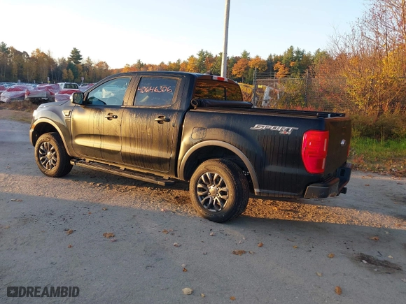 2020 Ford Ranger XL with VIN 1FTER4FHXLLA95864, listed as a IAAI auction lot 40646306 with 52,108 mi miles. Bid and sale history available at carsss.com. Image 3.