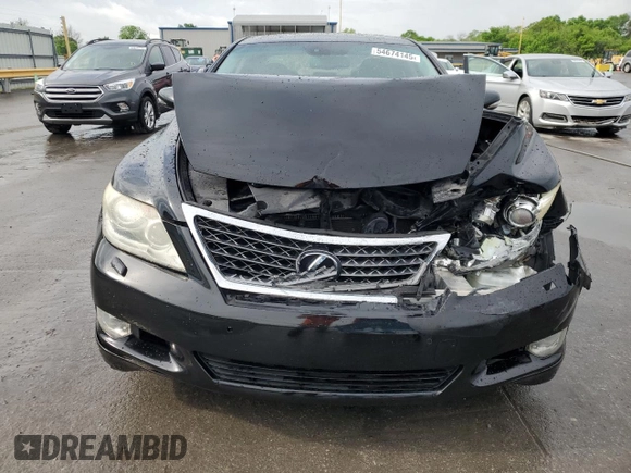 2010 Lexus LS 460 with VIN JTHBL5EF6A5101167, listed as a Copart auction lot 54674145 with 146,830 mi miles and Salvage Title. Bid and sale history available at DreamBid. Image 5.