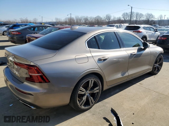 2019 Volvo S60 Inscription with VIN 7JRA22TL2KG006166, listed as a Copart auction lot 40380874 with 55,882 mi miles and Non Repairable. Bid and sale history available at carsss.com. Image 3.