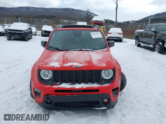 2021 Jeep Renegade Latitude with VIN ZACNJDBBXMPM69912, listed as a IAAI auction lot 41263719 with 48,877 mi miles. Bid and sale history available at carsss.com. Image 12.