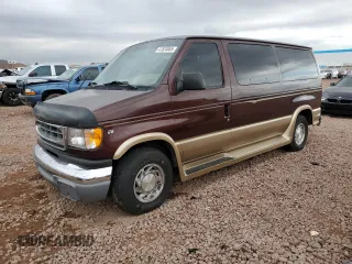 2000 Ford Econoline Cargo Recreational z VIN 1FDRE14LXYHA39870, wystawiony jako Copart lot #41824065 z przebiegiem 112 028 mil mil oraz Szkoda całkowita • Salvage title. Historia ofert i sprzedaży dostępna na DreamBid. Obrazek 1.