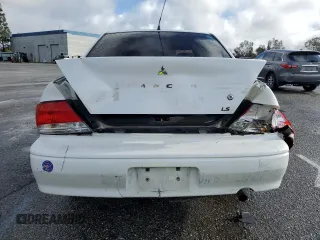 2002 Mitsubishi Lancer LS with VIN JA3AJ36EX2U004976, listed as a Copart auction lot 45511685 with 215,823 mi miles and Salvage Title. Bid and sale history available at carsss.com. Image 6.