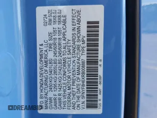 2024 Honda Passport TrailSport with VIN 5FNYF8H6XRB008887, listed as a Copart auction lot 56311425 with 18,627 mi miles and Salvage title. Bid and sale history available at DreamBid. Image 13.
