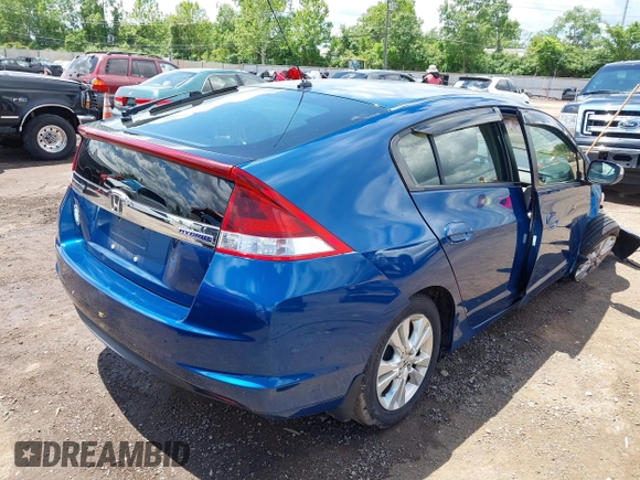2013 Honda Insight EX with VIN JHMZE2H75DS001093, listed as a IAAI auction lot 42346816 with 153,488 mi miles and . Bid and sale history available at DreamBid. Image 4.