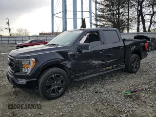2022 Ford F-150 XL with VIN 1FTEW1EP6NKE71324, listed as a Copart auction lot 50469815 with 27,319 mi miles and Salvage Title. Bid and sale history available at carsss.com. Image 1.