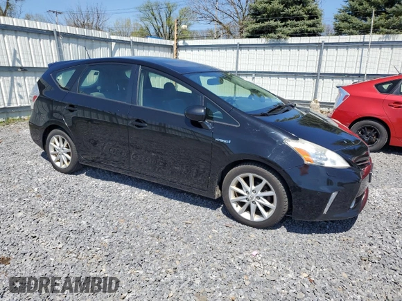 2012 Toyota Prius Two with VIN JTDZN3EU6C3041015, listed as a Copart auction lot 54986215 with 160,586 mi miles and Clean Title. Bid and sale history available at DreamBid. Image 4.