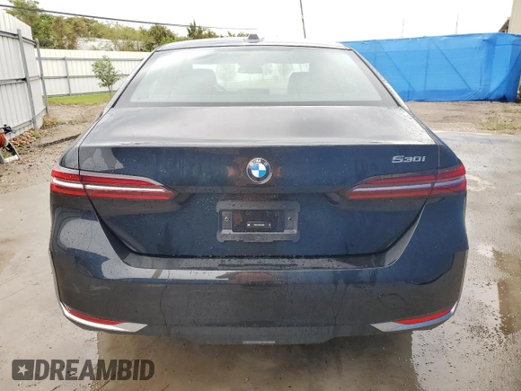 2024 BMW 5 Series 530i with VIN WBA43FJ09RCS37864, listed as a Copart auction lot 63592334 with 372 mi miles and Clean Title. Bid and sale history available at carsss.com. Image 6.