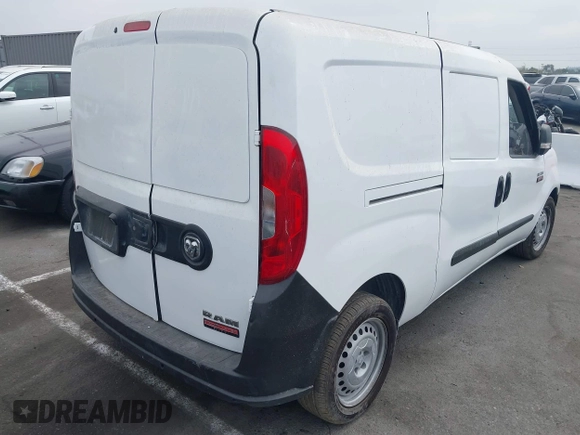 2018 Ram ProMaster City Cargo Tradesman with VIN ZFBERFAB0J6H68547, listed as a IAAI auction lot 42718372 with 103,204 mi miles and . Bid and sale history available at DreamBid. Image 4.