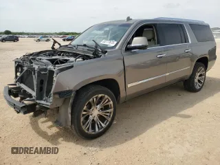 2017 Cadillac Escalade ESV Luxury z VIN 1GYS3HKJ9HR239875, wystawiony jako Copart lot #53777875 z przebiegiem 130 277 mil mil oraz Szkody całkowita. Historia ofert i sprzedaży dostępna na DreamBid. Obrazek 1.