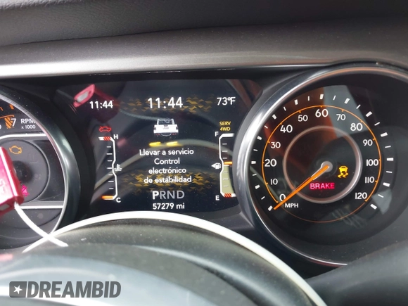 2020 Jeep Gladiator Overland with VIN 1C6HJTFG2LL136758, listed as a IAAI auction lot 42414592 with 57,279 mi miles and . Bid and sale history available at DreamBid. Image 7.