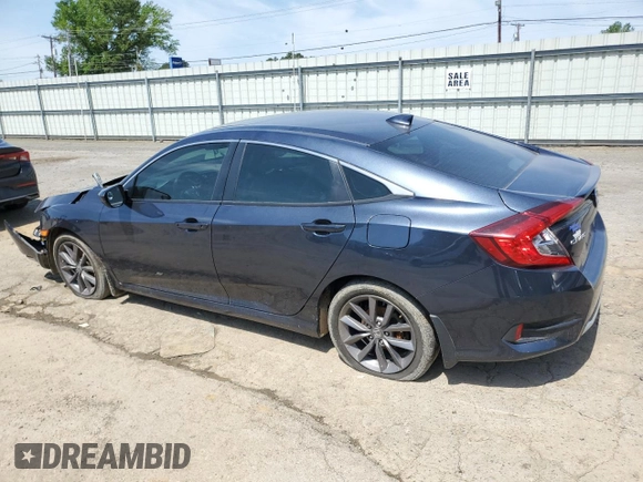 2020 Honda Civic EX-L z VIN 19XFC1F73LE017348, wystawiony jako Copart lot #52492255 z przebiegiem Nie podano mil oraz Szkoda całkowita • Salvage title. Historia ofert i sprzedaży dostępna na DreamBid. Obrazek 2.