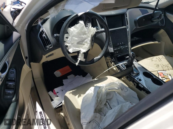 2020 Infiniti Q50 Luxe z VIN JN1EV7AP3LM202939, wystawiony jako Copart lot #57025175 z przebiegiem Nie podano mil oraz Szkoda całkowita • Salvage title. Historia ofert i sprzedaży dostępna na DreamBid. Obrazek 8.