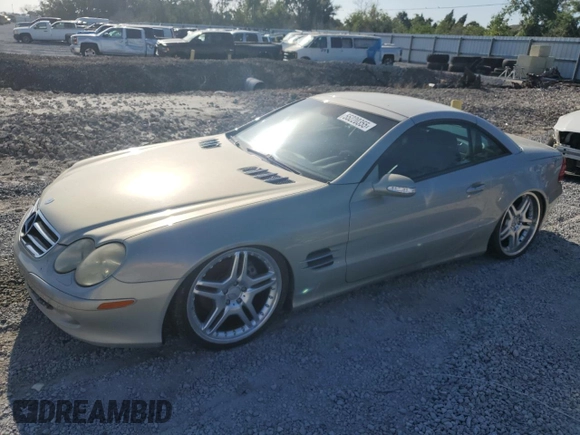 2003 Mercedes-Benz SL 500 z VIN WDBSK75F43F010183, wystawiony jako Copart lot #55220355 z przebiegiem 74 967 mil mil oraz Szkoda całkowita • Salvage title. Historia ofert i sprzedaży dostępna na DreamBid. Obrazek 1.