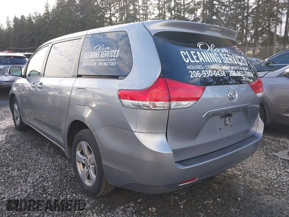 2012 Toyota Sienna with VIN 5TDKA3DC6CS015762, listed as a IAAI auction lot 41529216 with 219,136 mi miles and . Bid and sale history available at DreamBid. Image 3.