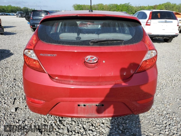 2013 Hyundai Accent SE with VIN KMHCU5AE0DU121047, listed as a Copart auction lot 52648035 with 42,655 mi miles and Salvage Title. Bid and sale history available at carsss.com. Image 6.