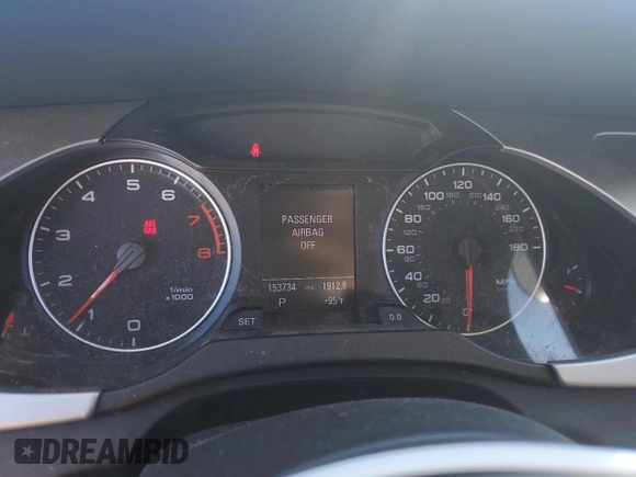 2012 Audi A4 2.0T Premium Plus with VIN WAUFFAFL0CN015747, listed as a Copart auction lot 48226435 with 153,734 mi miles and Salvage Title. Bid and sale history available at carsss.com. Image 9.