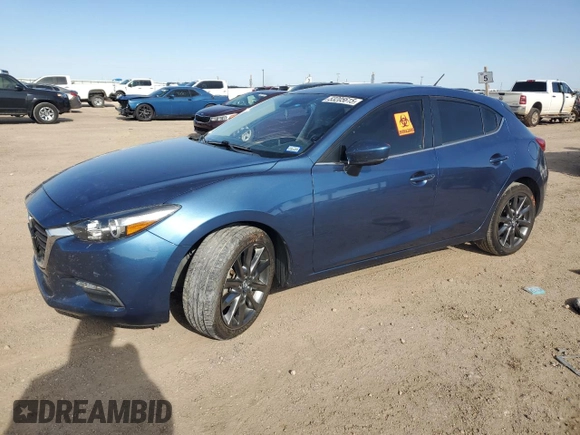 2018 Mazda 3 Touring with VIN 3MZBN1L36JM272781, listed as a Copart auction lot 53205615 with 31,724 mi miles and Salvage Title. Bid and sale history available at carsss.com. Image 1.