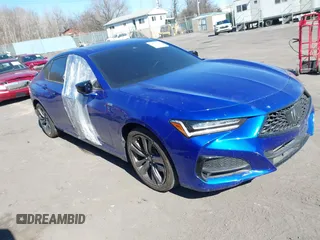 2022 Acura TLX w/A-Spec Package with VIN 19UUB5F54NA005992, listed as a IAAI auction lot 41709228 with 22,134 mi miles and . Bid and sale history available at DreamBid. Image 1.