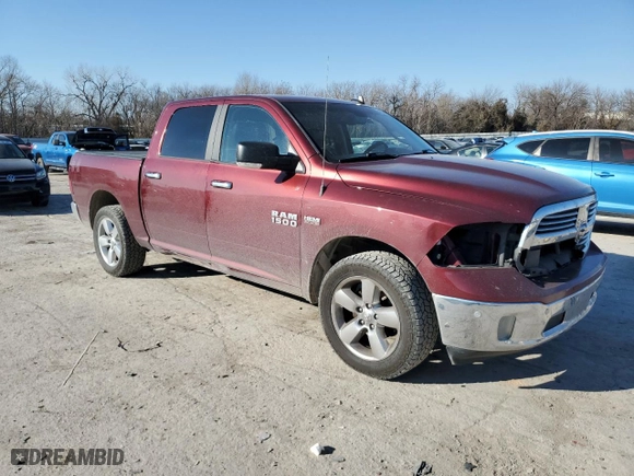 2018 Ram 1500 Big Horn with VIN 3C6RR6LT0JG145890, listed as a Copart auction lot 41678025 with 156,380 mi miles and Salvage Title. Bid and sale history available at carsss.com. Image 4.
