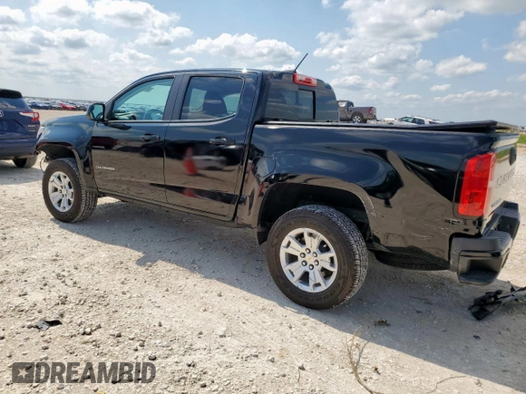 2022 Chevrolet Colorado 2WD LT with VIN 1GCGSCEA9N1249104, listed as a Copart auction lot 59103705 with 16,122 mi miles and Salvage title. Bid and sale history available at DreamBid. Image 2.