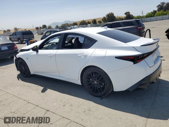 2024 Lexus IS 350 F Sport with VIN JTHGZ1B24R5075808, listed as a Copart auction lot 56890975 with 8,781 mi miles and Salvage title. Bid and sale history available at DreamBid. Image 2.