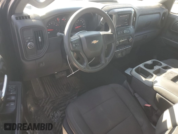 2020 Chevrolet Silverado 1500 Custom with VIN 3GCPWBEF0LG245175, listed as a Copart auction lot 81833874 with 95,334 mi miles and Salvage Title. Bid and sale history available at carsss.com. Image 8.